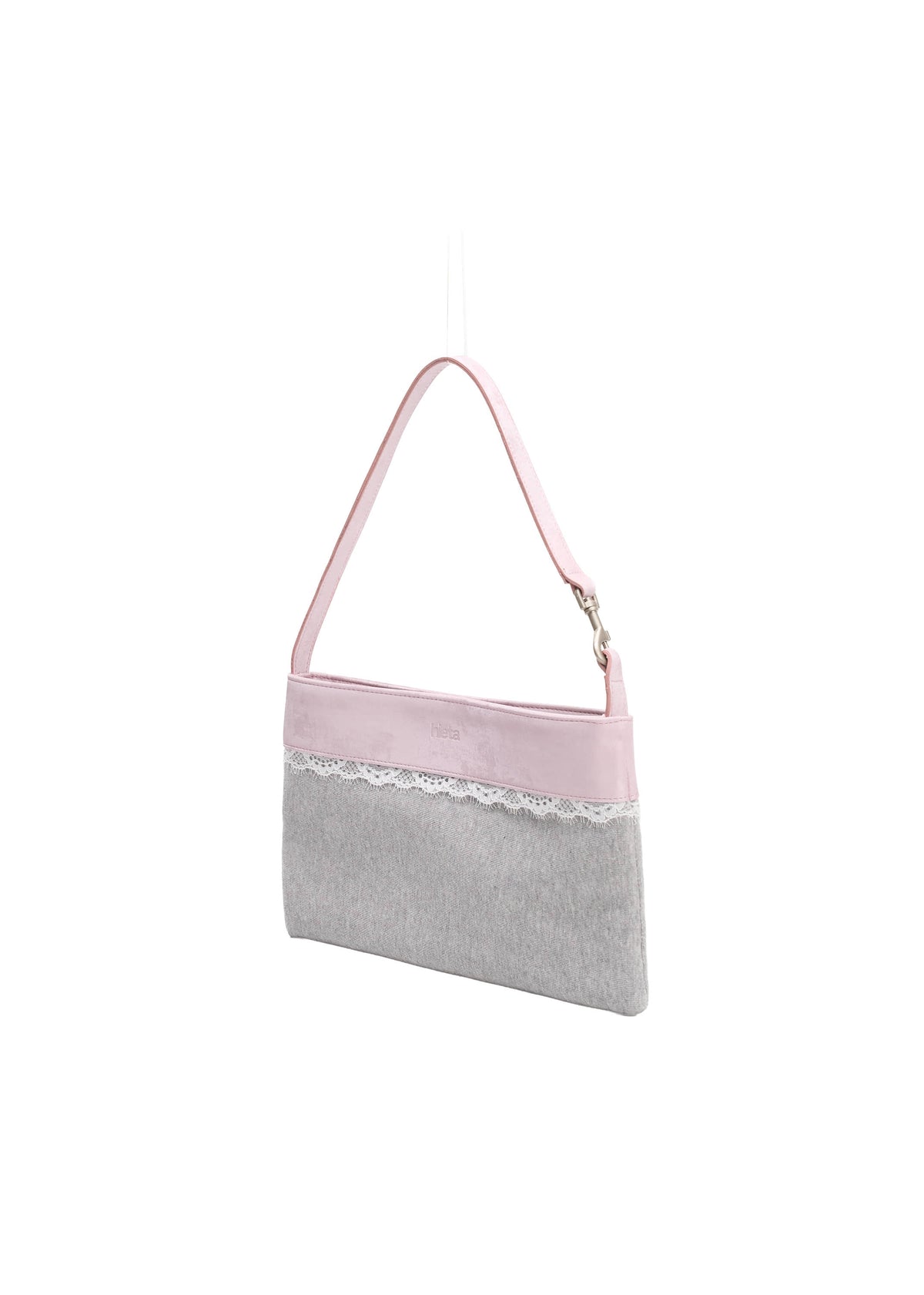 Hieta Iris Bag Powder Pink angle detail