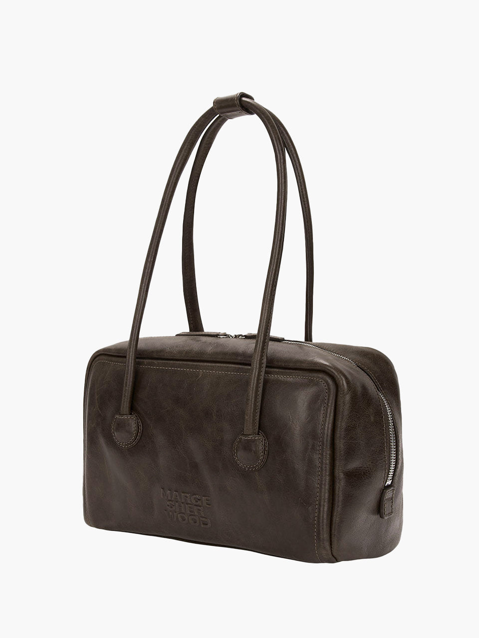 MARGESHERWOOD Soft Boston Bag - Washed Brown Leather