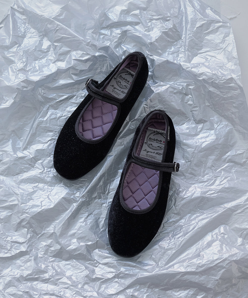 Rockfish Weatherwear Bella Quilted Maryjanes Glitter Black view 5