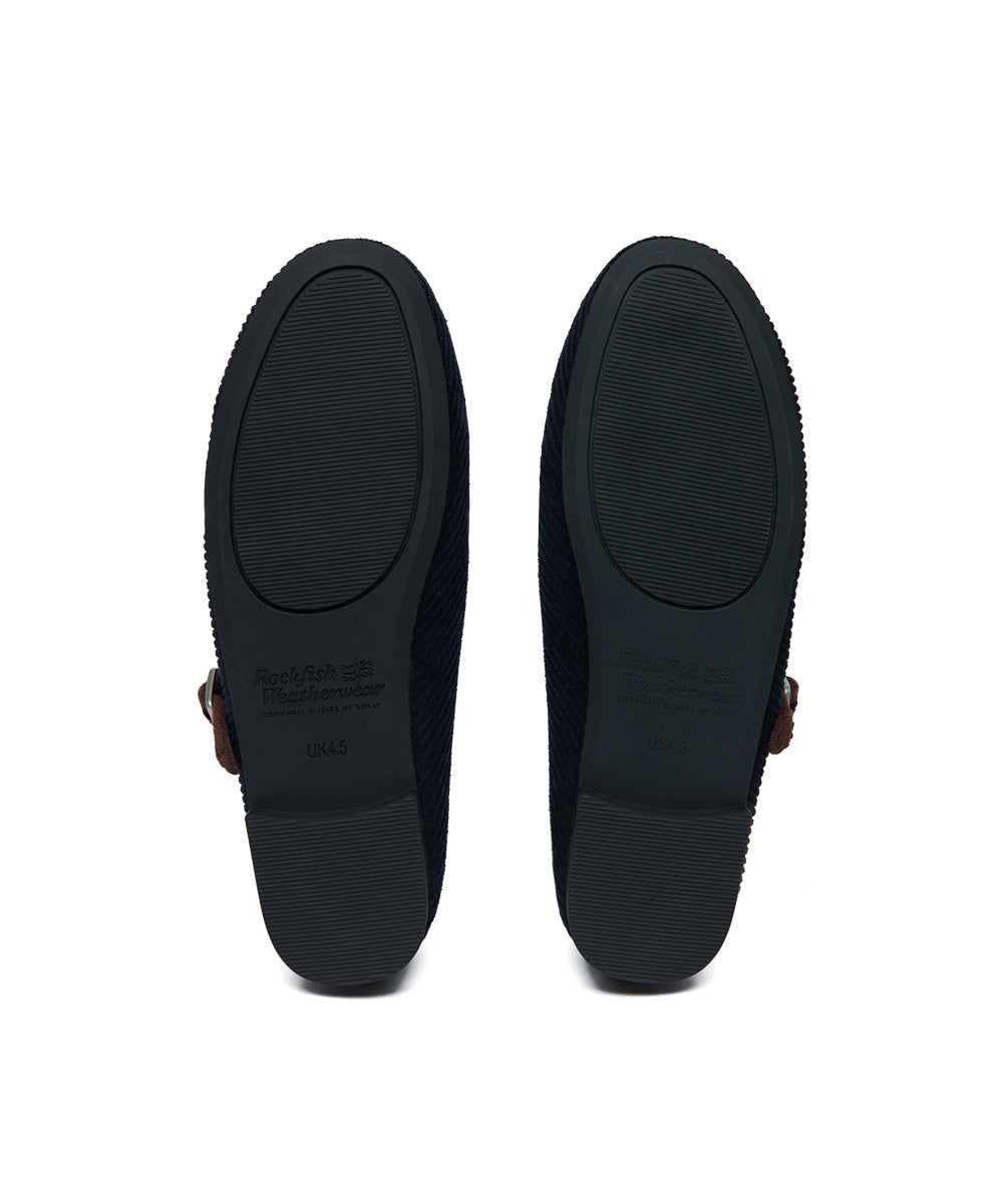 Rockfish Weatherwear Bella Maryjanes Corduroy Navy view 10
