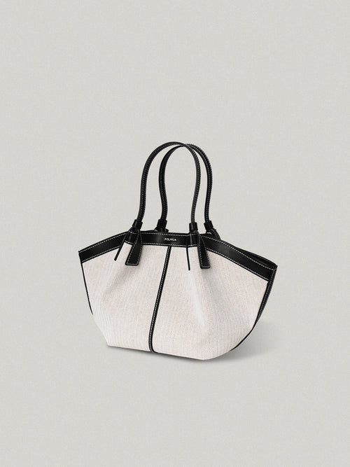 FOLNUA Mini Shell Bag - Black, Canvas