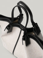 FOLNUA Mini Shell Bag - Black, Canvas