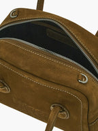 MARGESHERWOOD Soft Tote Mini Bag in Chestnut Nubuck leather