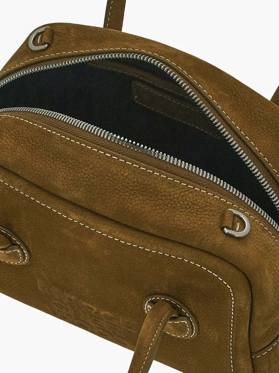 MARGESHERWOOD Soft Tote Mini Bag in Chestnut Nubuck leather