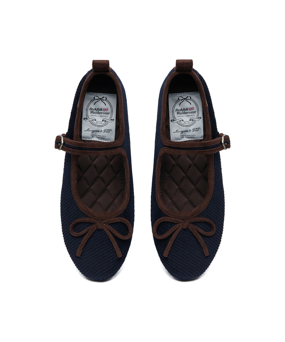 Rockfish Weatherwear Bella Maryjanes Corduroy Navy view 9