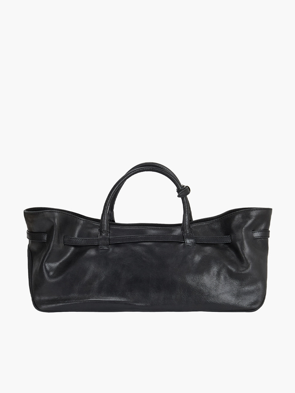 MARGESHERWOOD Grandma Used Bag - Black Pull-up Leather