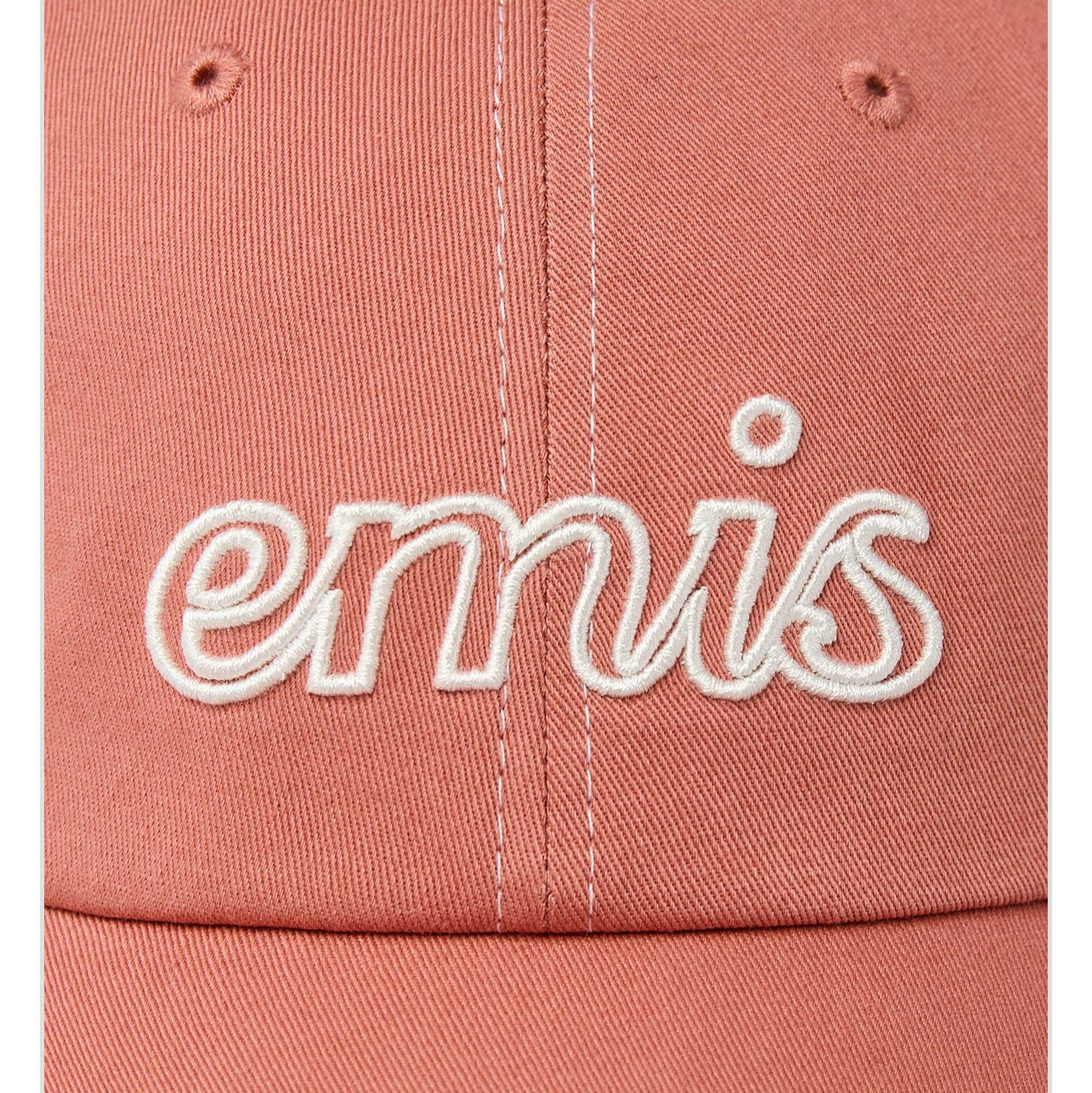 EMIS Stitch Lettering Logo Ball Cap - Coral