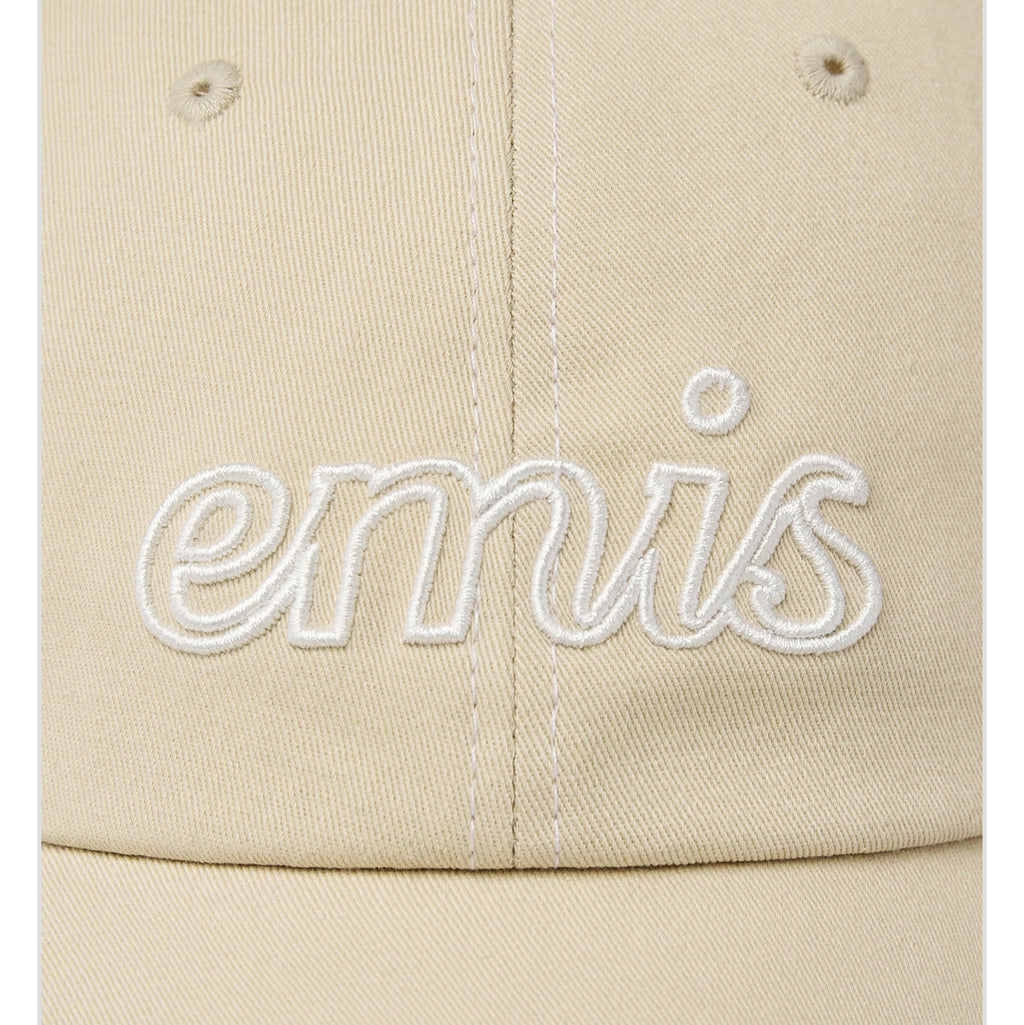 EMIS Stitch Lettering Logo Ball Cap - Light Beige