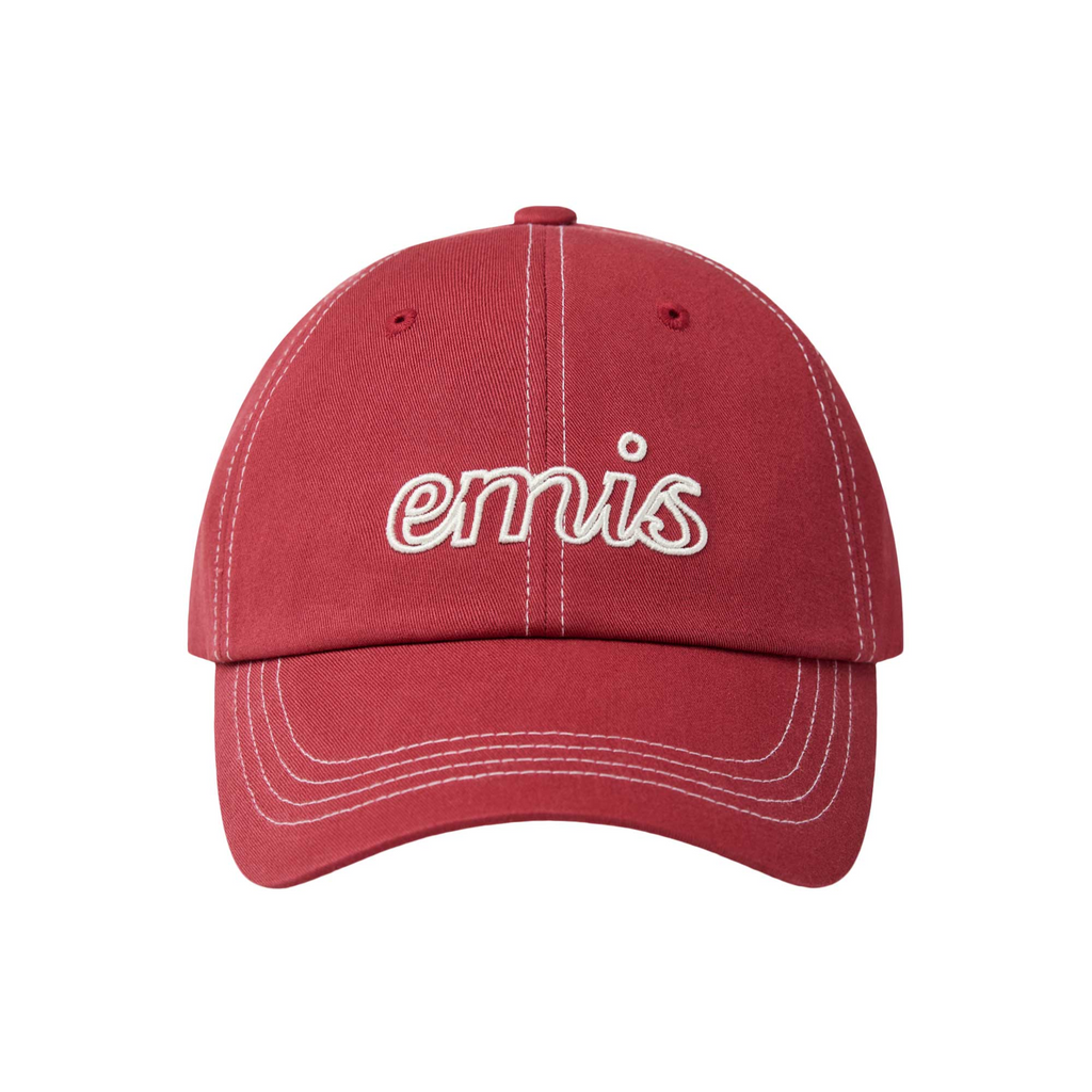 EMIS Stitch Lettering Logo Ball Cap - Red
