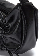MATIN KIM Half Shirring Ribbon Round Bag - Black
