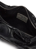 MATIN KIM Half Shirring Ribbon Round Bag - Black
