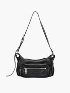 Marge Sherwood Outpocket Hobo Mini in black glossy plain