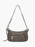 Marge Sherwood Outpocket Hobo Mini in taupe washed nappa