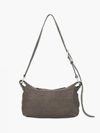 Marge Sherwood Outpocket Hobo Mini in taupe washed nappa, view 6