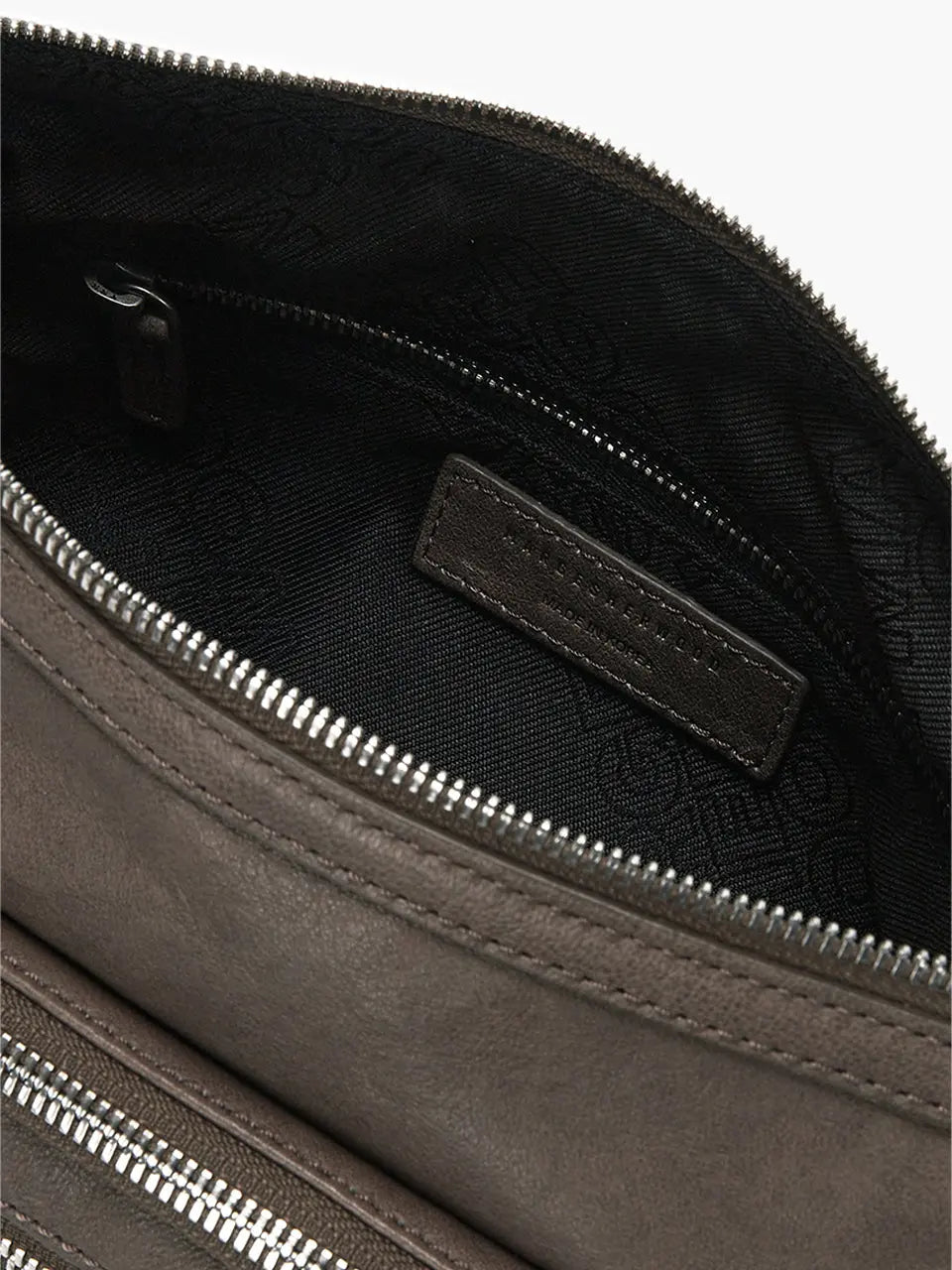 Marge Sherwood Outpocket Hobo Mini in taupe washed nappa, view 10