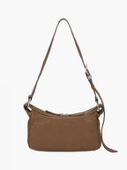 Marge Sherwood Outpocket Hobo Mini in vintage camel washed nappa, view 6