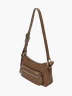 Marge Sherwood Outpocket Hobo Mini in vintage camel washed nappa, view 7