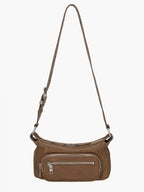 Marge Sherwood Outpocket Hobo Mini in vintage camel washed nappa, view 8