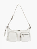 MARGESHERWOOD Outpocket Hobo Shoulder Bag Off White Cracked front