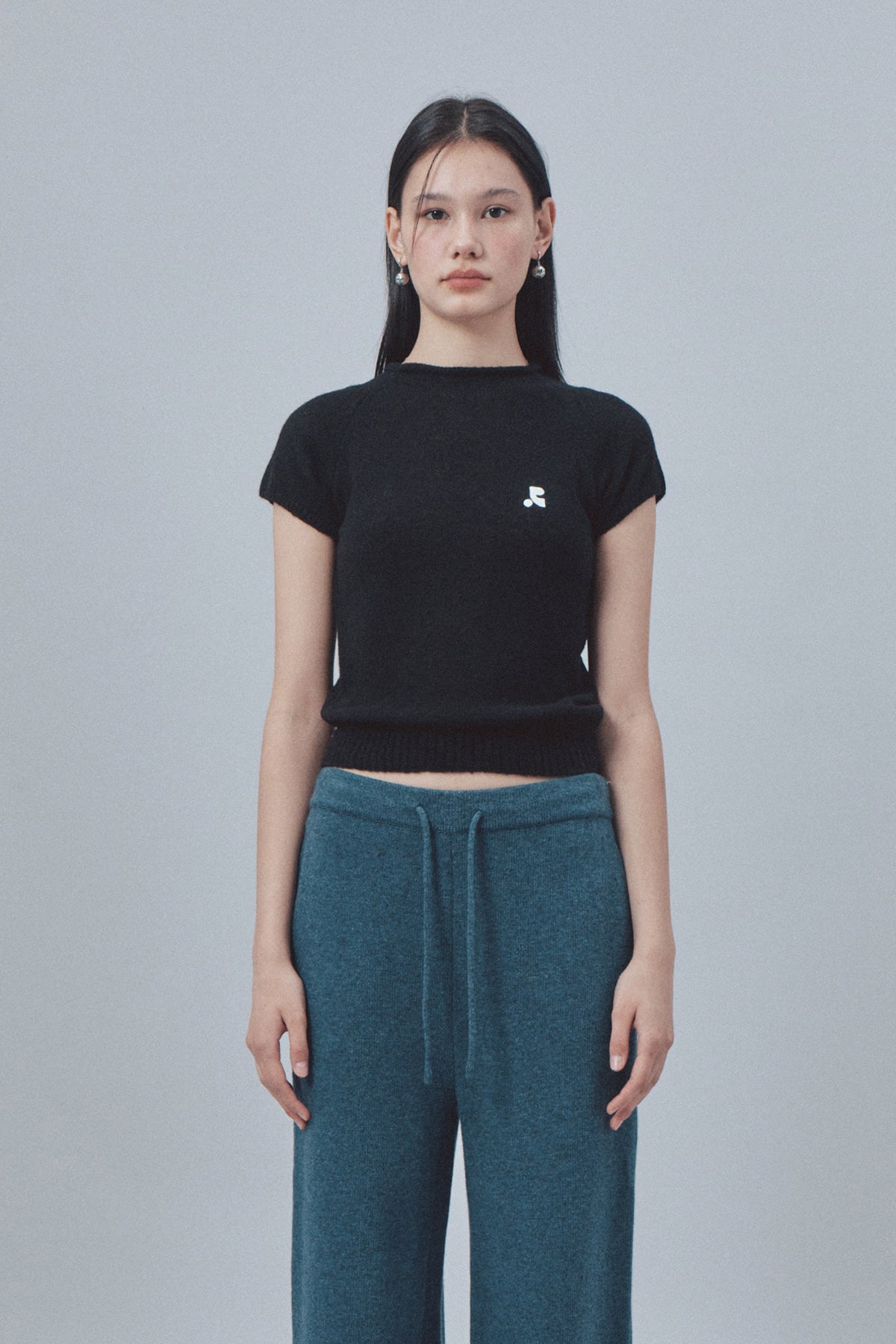 Rest & Recreation -  Logo Ball Ring Earring