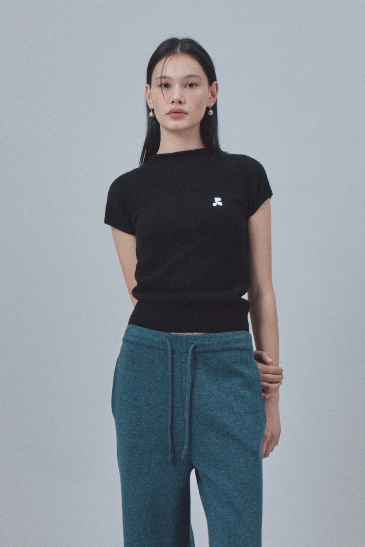 Rest & Recreation -  Logo Ball Ring Earring