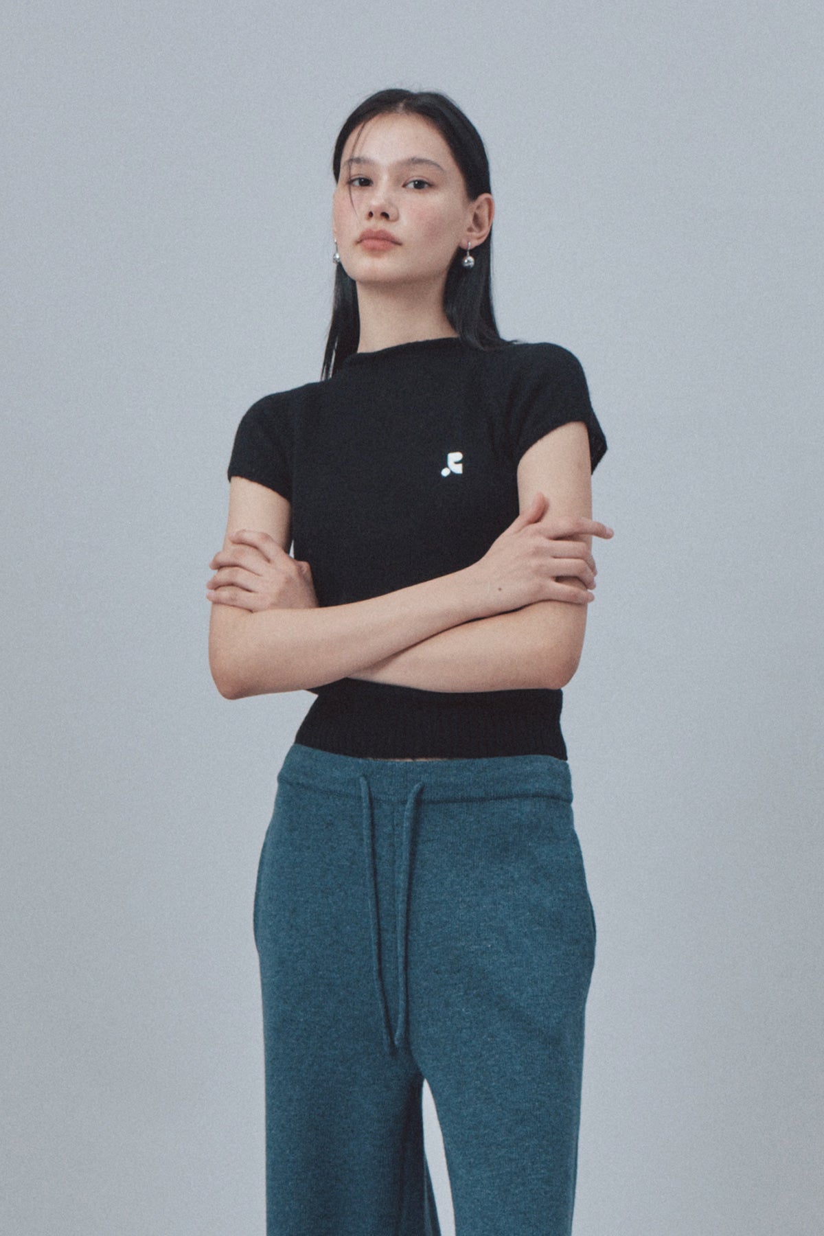 Rest & Recreation -  Logo Ball Ring Earring