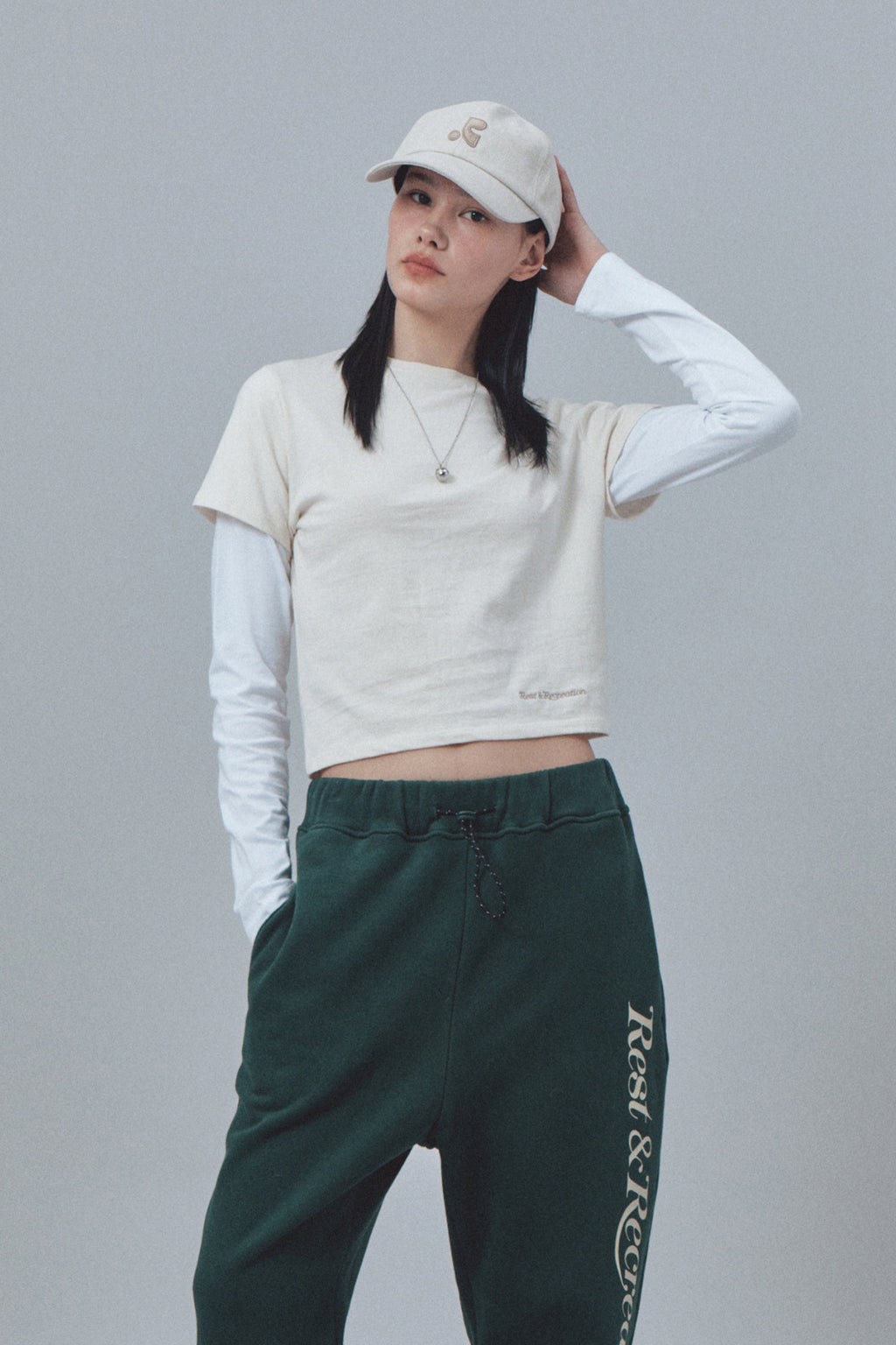 Rest & Recreation -  Logo Ball Pendant Long Necklace