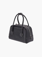 MARGESHERWOOD Soft Tote Mini Bag in Black Plain leather