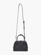 MARGESHERWOOD Soft Tote Mini Bag in Black Plain leather