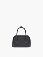 MARGESHERWOOD Soft Tote Mini Bag in Black Plain leather