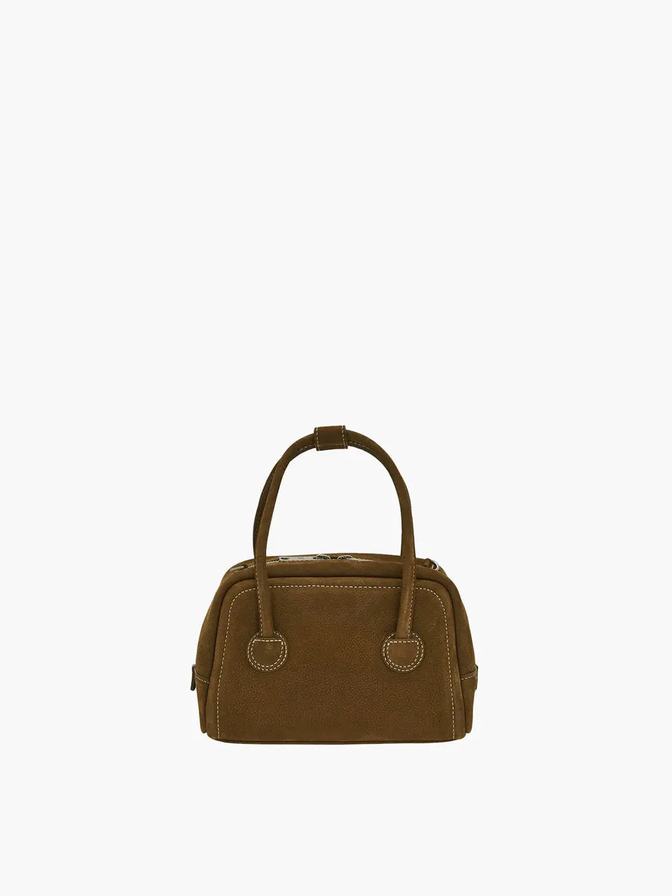MARGESHERWOOD Soft Tote Mini Bag in Chestnut Nubuck leather