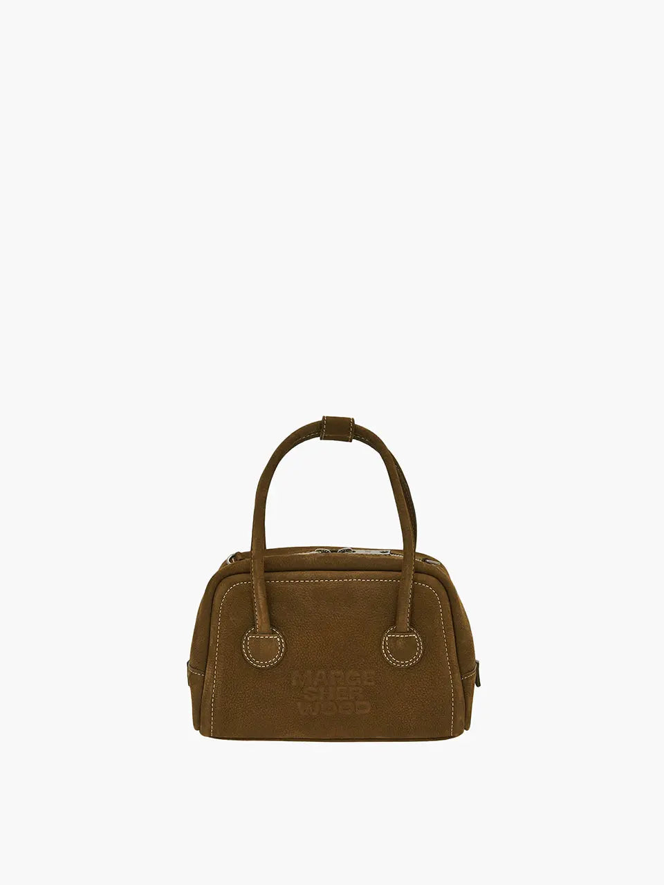 MARGESHERWOOD Soft Tote Mini Bag in Chestnut Nubuck leather