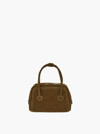 MARGESHERWOOD Soft Tote Mini Bag in Chestnut Nubuck leather
