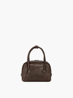 MARGESHERWOOD Soft Tote Mini Bag in Washed Brown Pull-up leather