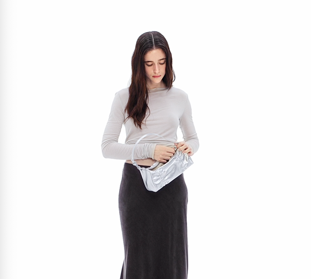 STAND OIL Pleats Bag - Silver