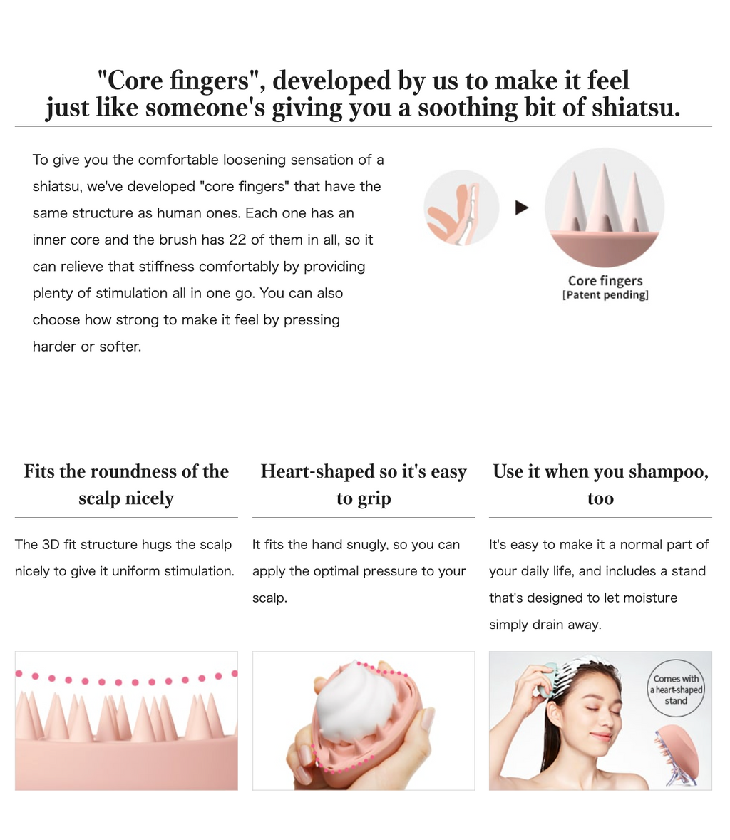 ReFa HEART BRUSH for SCALP