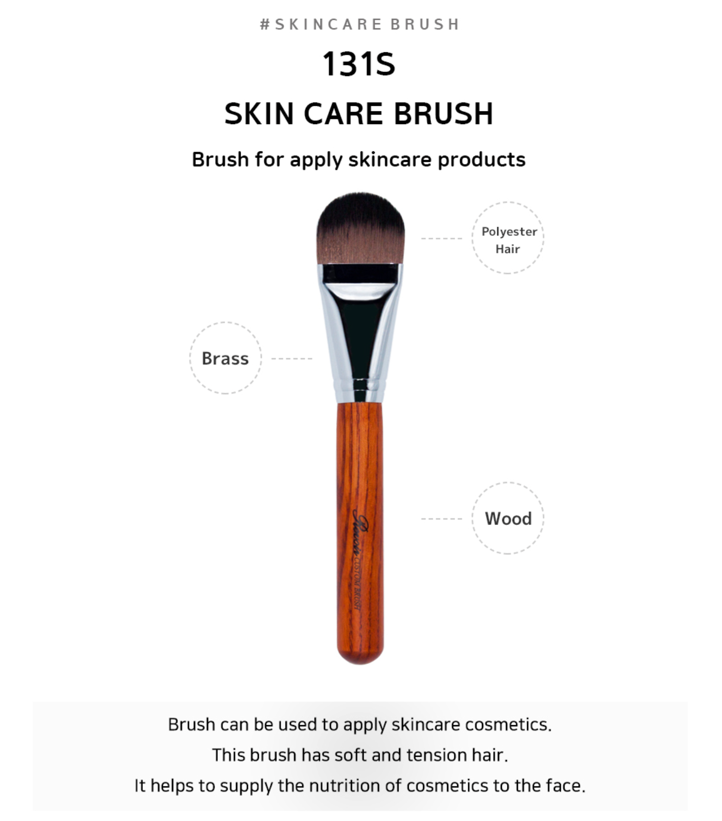 Revoir Brush - Base & Skincare Set (3pc - 131SW, 131S, 7609GA)