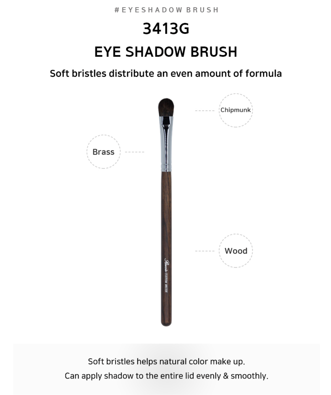 Revoir Brush - Pro Eyeshadow Set (3pc - 3413G, 3910F, 0904C1)