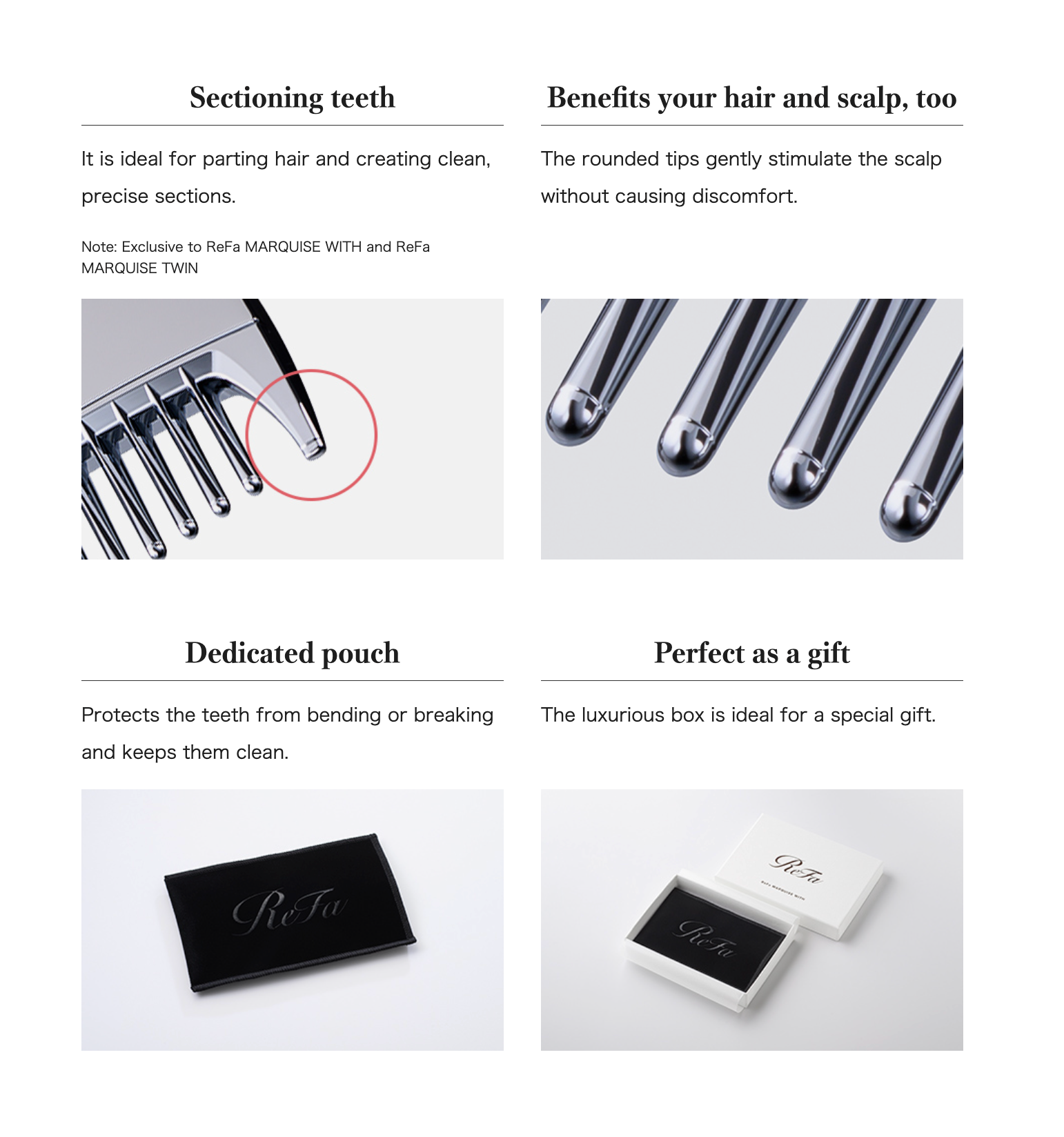 ReFa MARQUISE Hair Comb