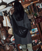 Rockfish Weatherwear Buckle Hobo Bag Black worn, back view