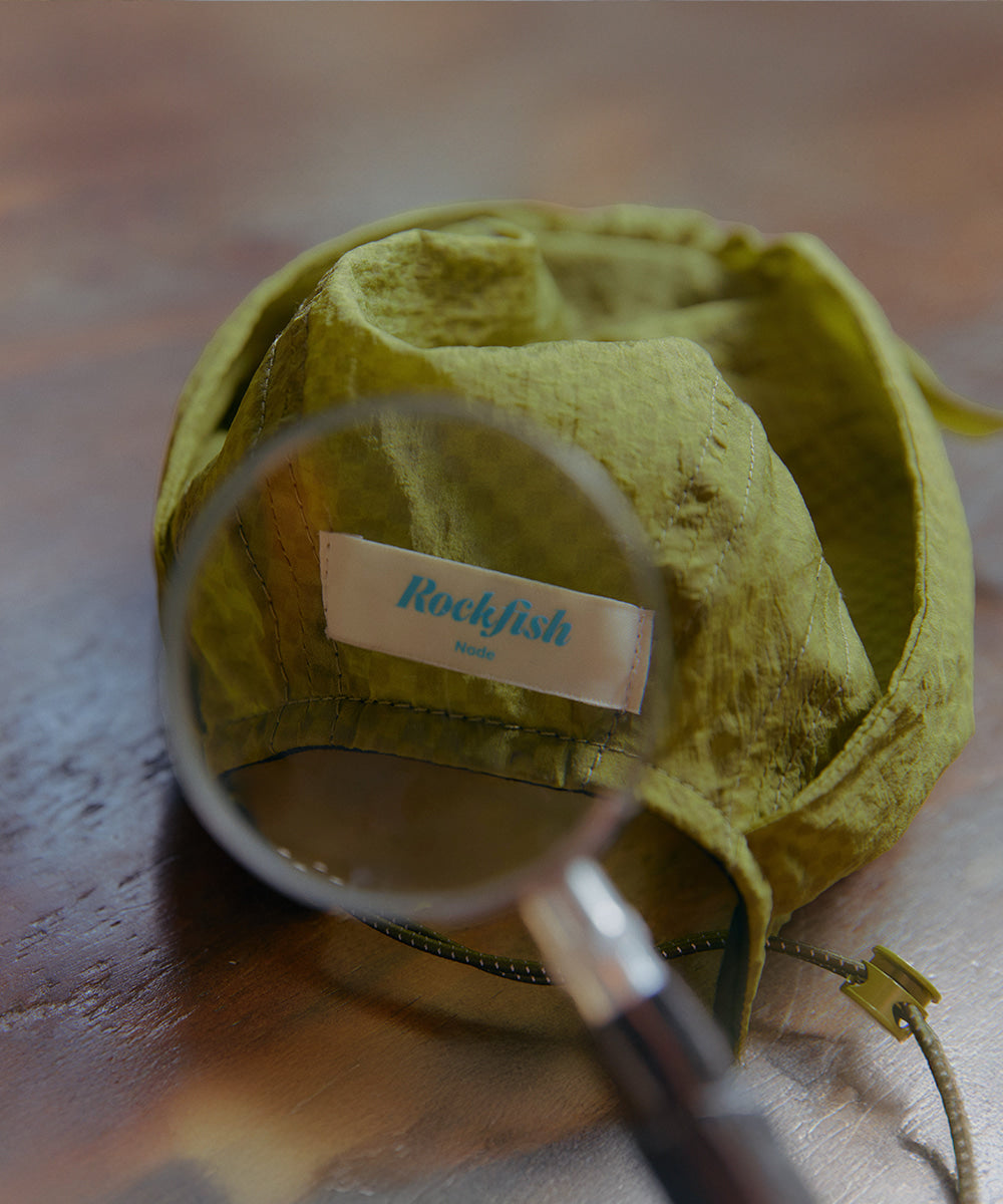 Rockfish Weatherwear KNOT CAP Olive Check back label