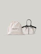 FOLNUA Mini Shell Bag - Black, Canvas