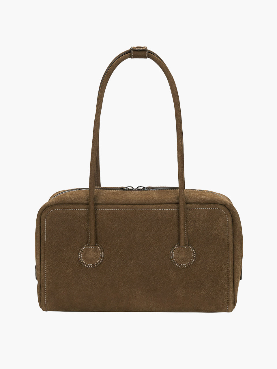 MARGESHERWOOD Soft Boston Bag - Chestnut Nubuck