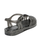 Rockfish Weatherwear GLAIR STRAPPY SANDALS(GLITTER) Glitter Black rear angle