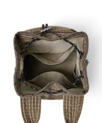 Rockfish Weatherwear CHECK DRAWSTRING MINI BAG Brown view 8