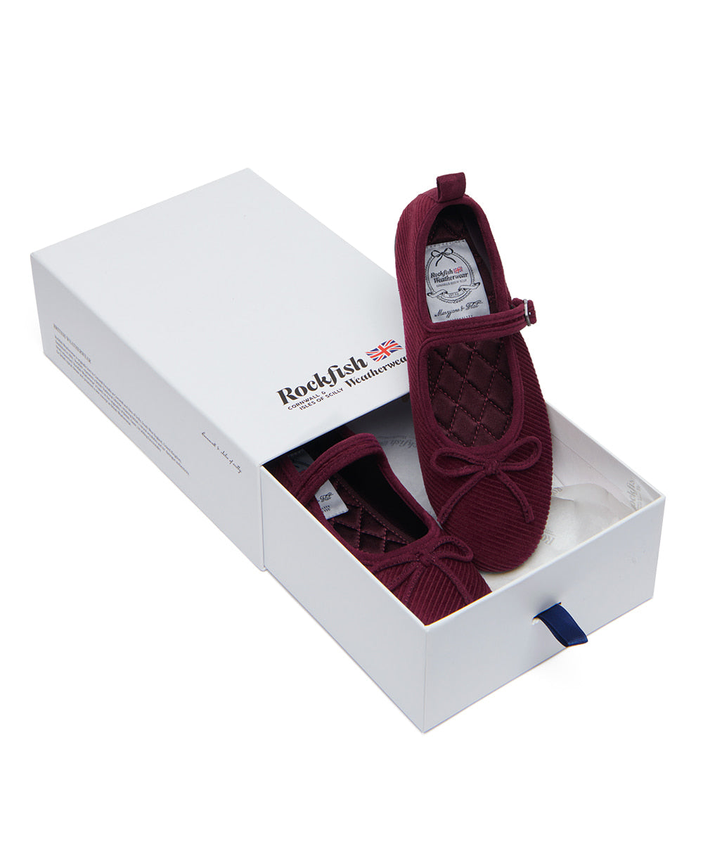 Rockfish Weatherwear Bella Maryjanes Corduroy Wine view 12