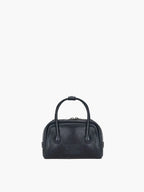 MARGESHERWOOD Soft Tote Mini Bag in Navy Pull-up leather