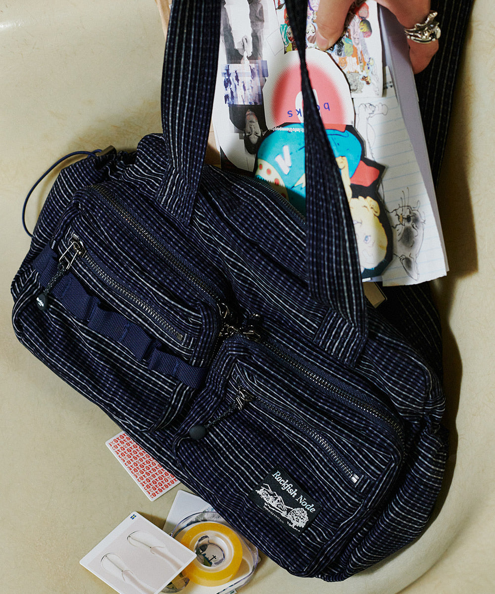 Rockfish Weatherwear Check Bowling Bag Navy photo 3