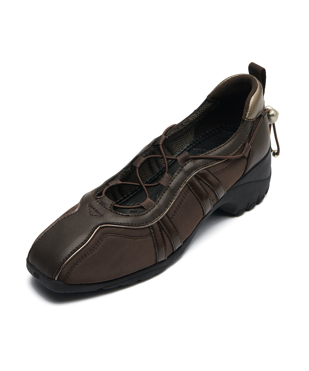 Rockfish Weatherwear Bliss Heel String Sneakers Brown angled view