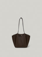 FOLNUA Mini Anthos Bag Cocoa - Stitch - side profile